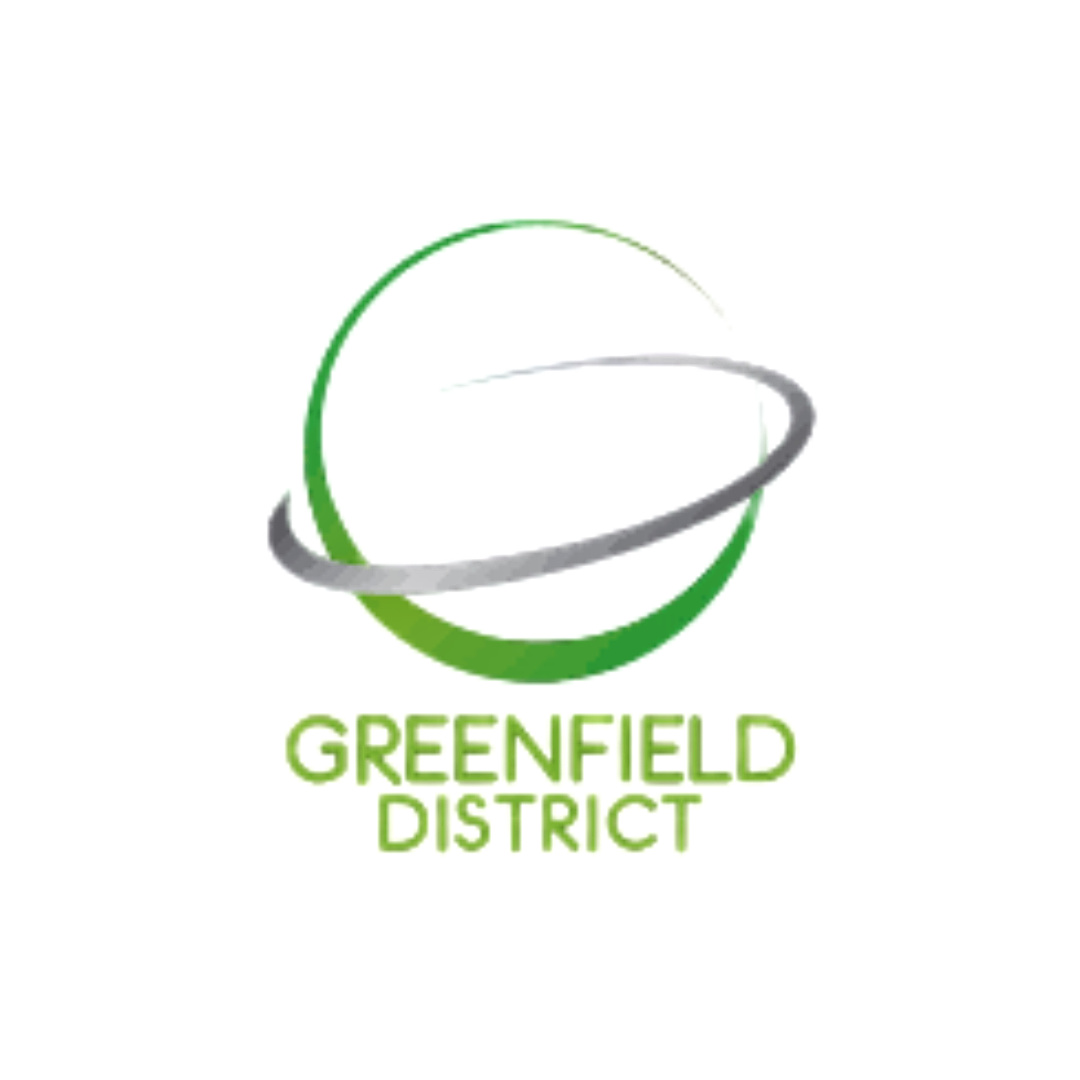 Official logo for Greenfield District, Mandaluyong City, the location of the flagship Buffalo Avenue branch.