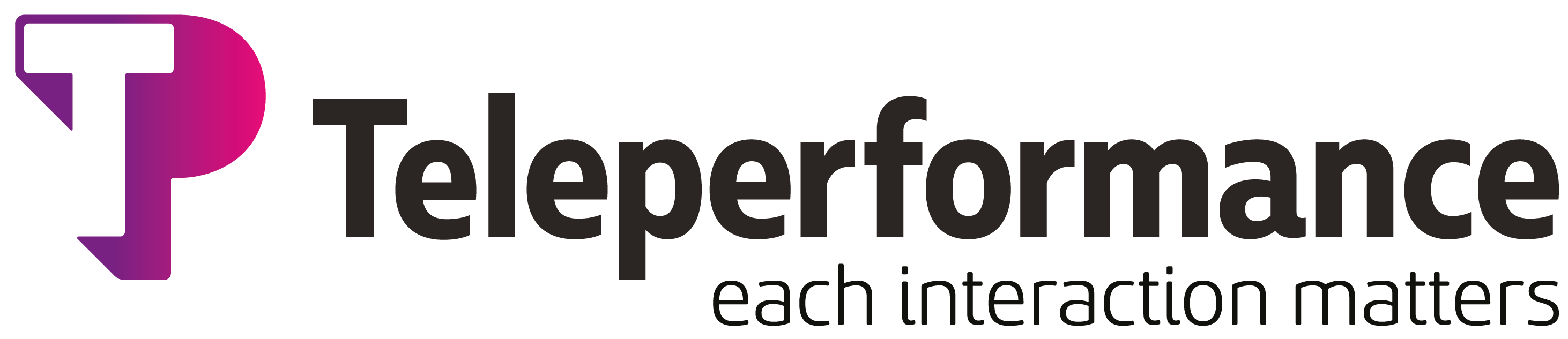 Official logo for Teleperformance, the corporate partner of Buffalo Avenue offering exclusive discounts and employee benefits.